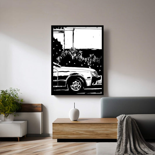 Parked Canvas Wall Art - Y Canvas