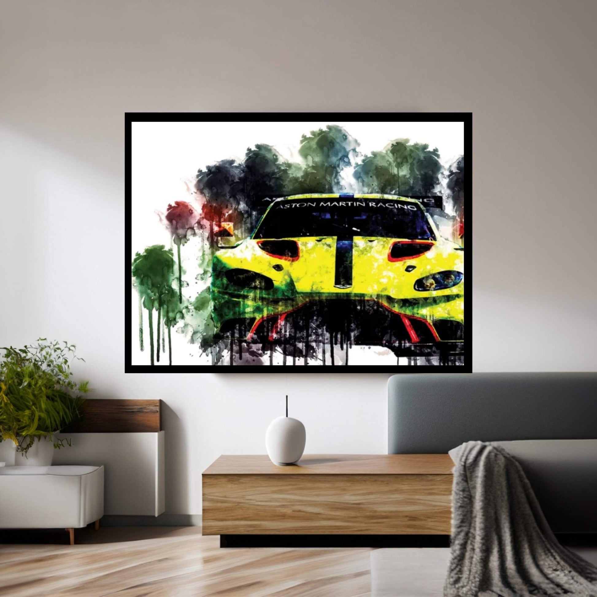 2018 Aston Martin Vantage GTE Canvas Wall Art - Y Canvas