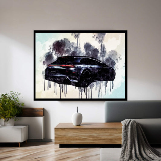 2021 Techart Grandgt Porsche Panamera Rear View Exterior Canvas Wall Art - Y Canvas