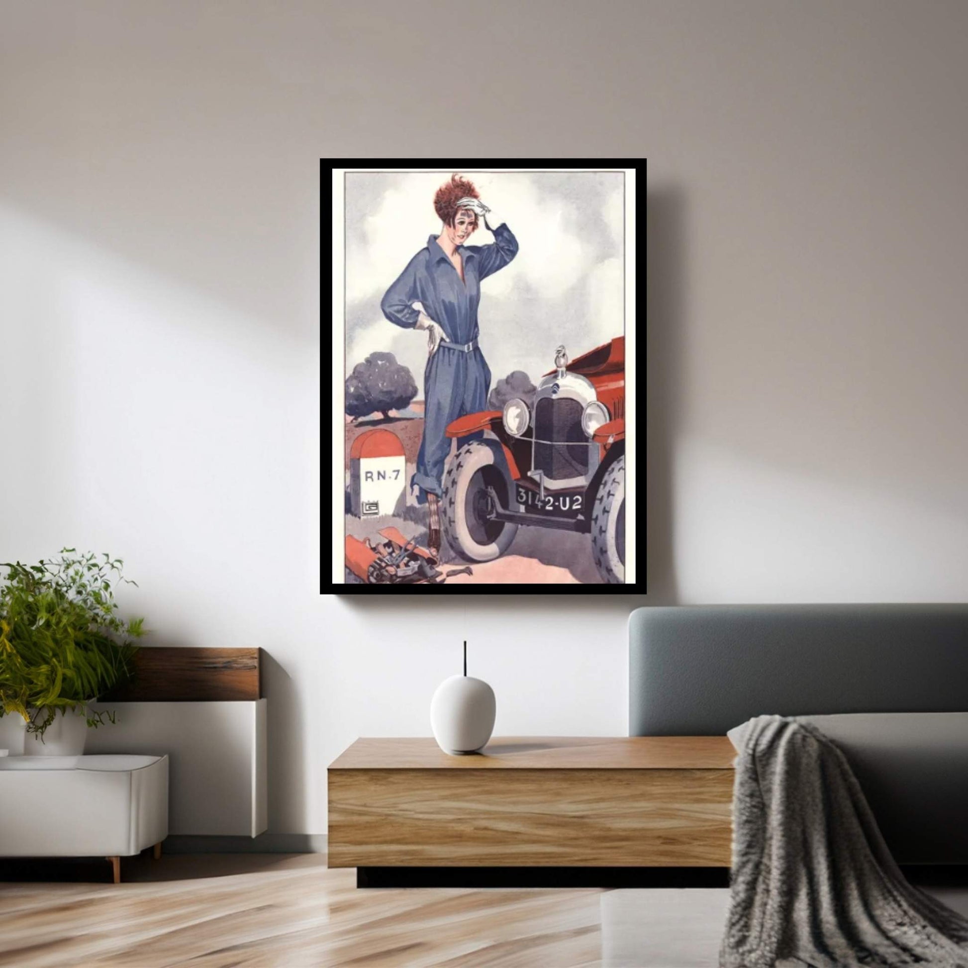 1920s La Vie Parisienne Magazine Plate Canvas Wall Art - Y Canvas