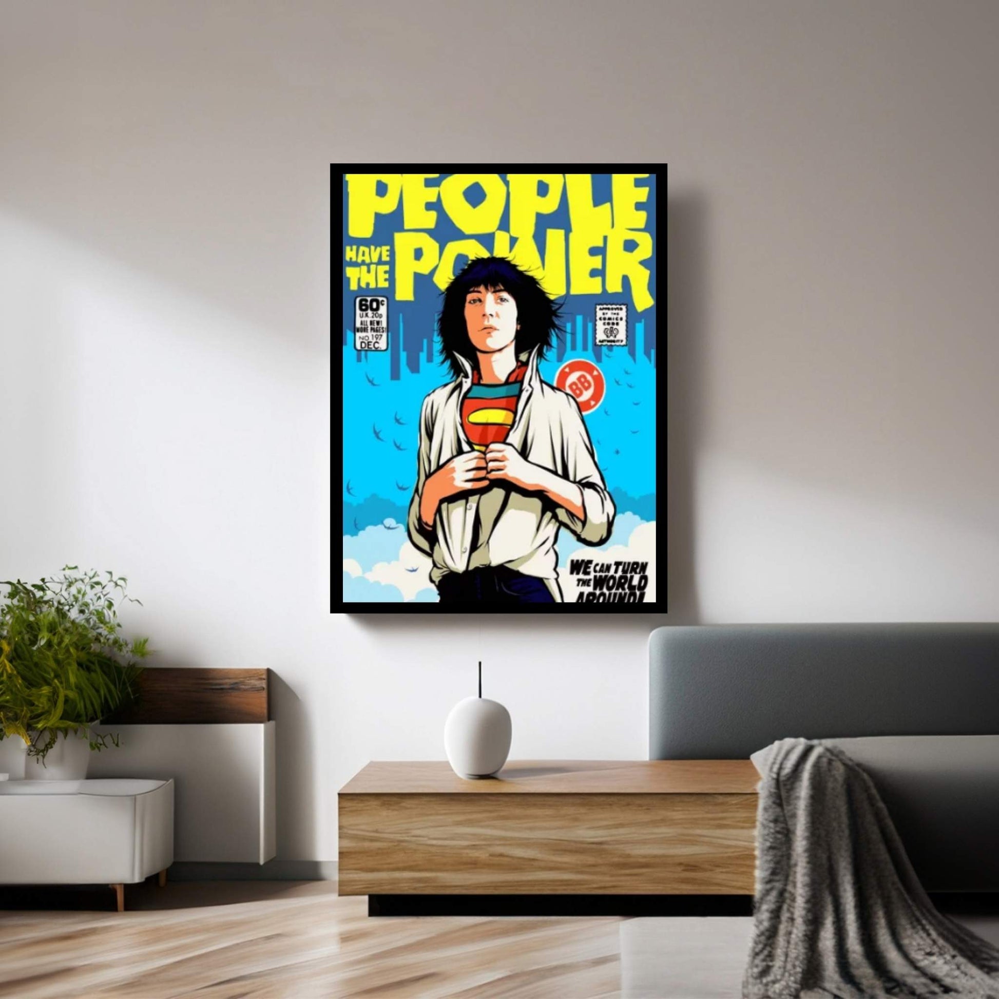 Power To The People Canvas Wall Art - Y Canvas