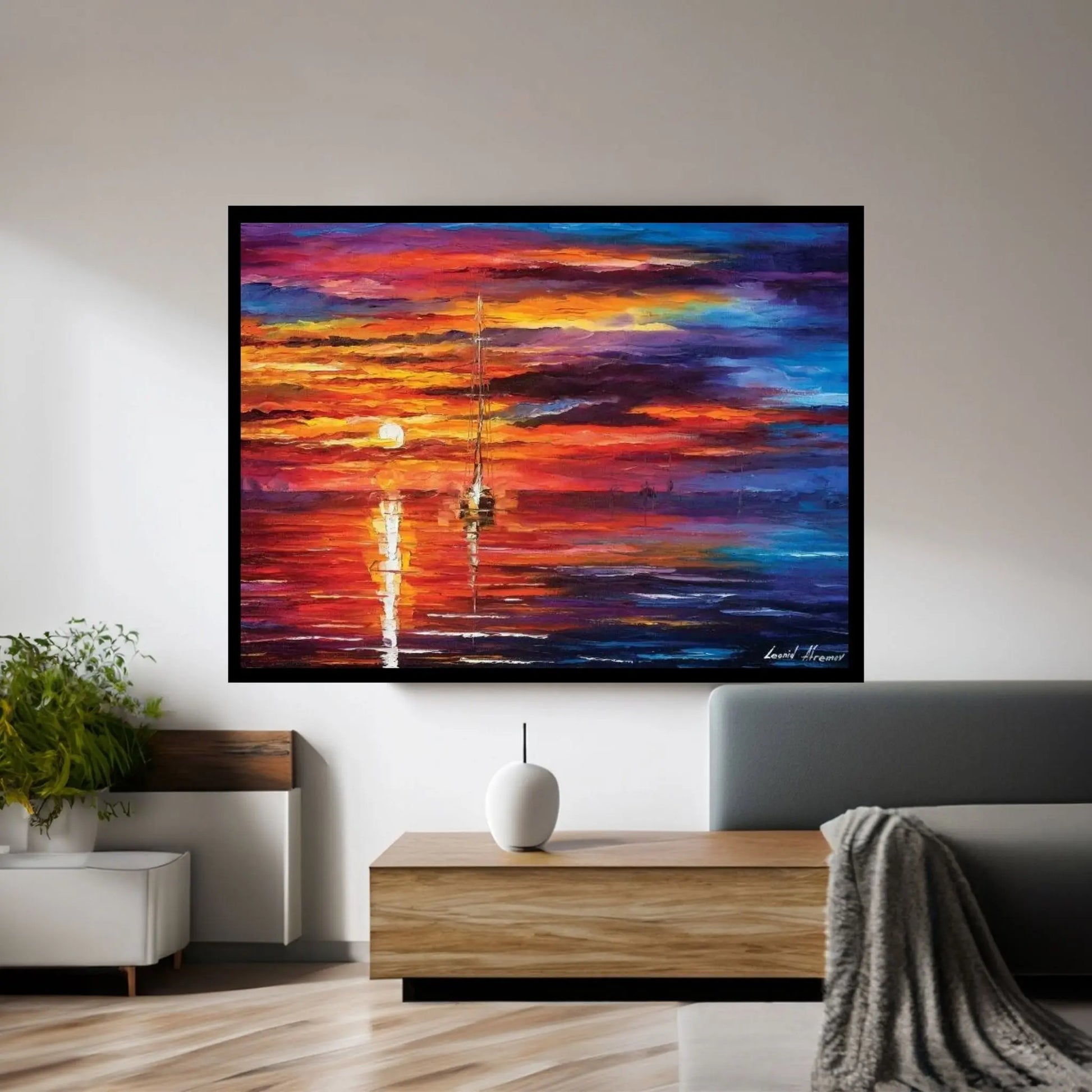 Sky Glows Canvas Wall Art - Y Canvas