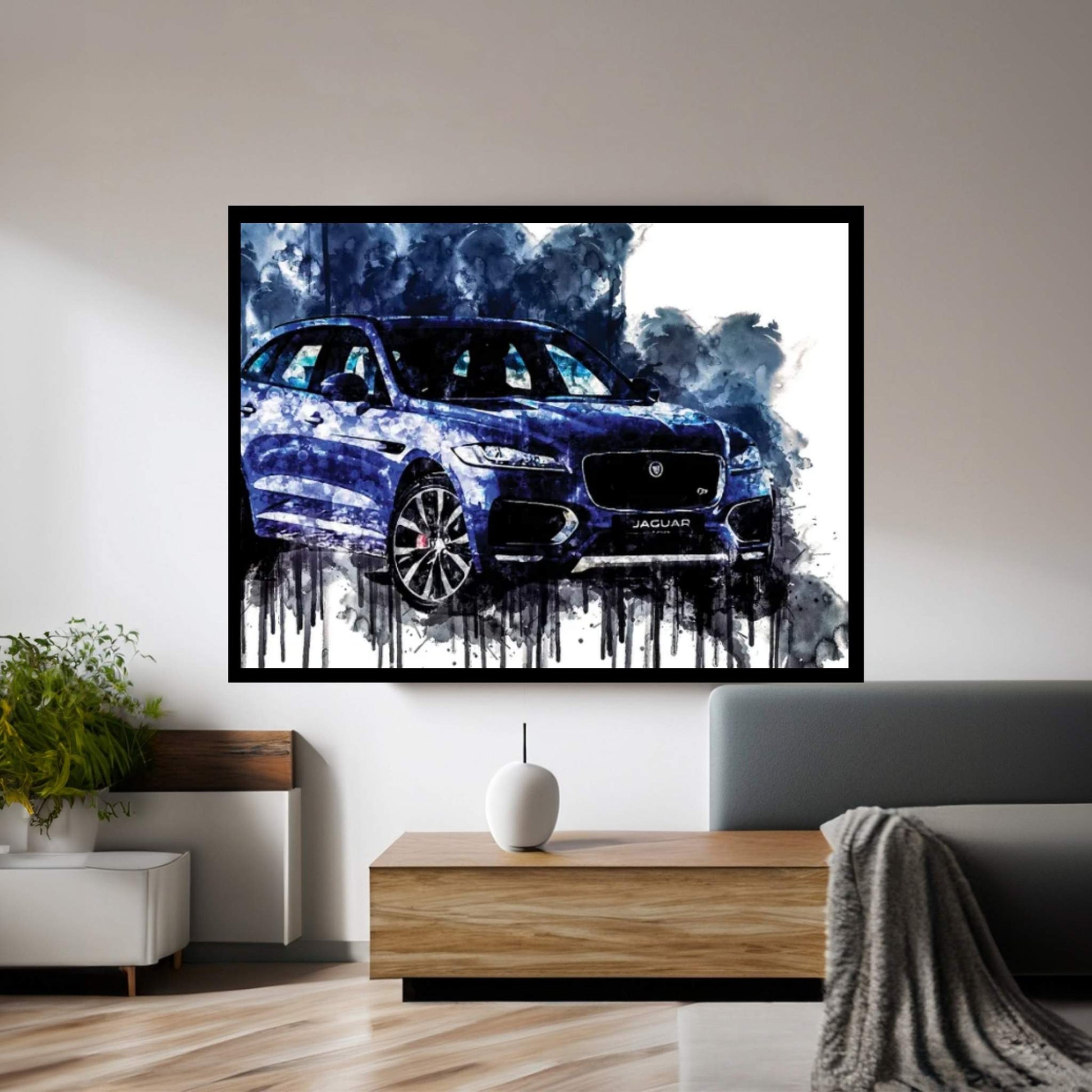 2017 Jaguar F PACE First Edition Canvas Wall Art - Y Canvas