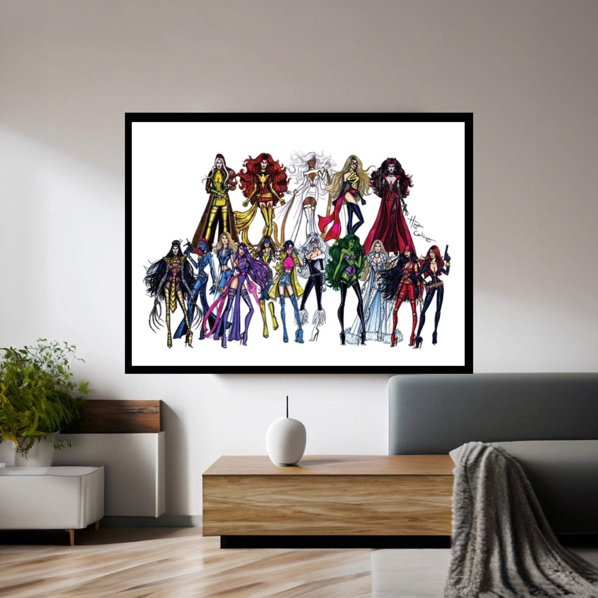 Marvel Divas Canvas Wall Art - Y Canvas