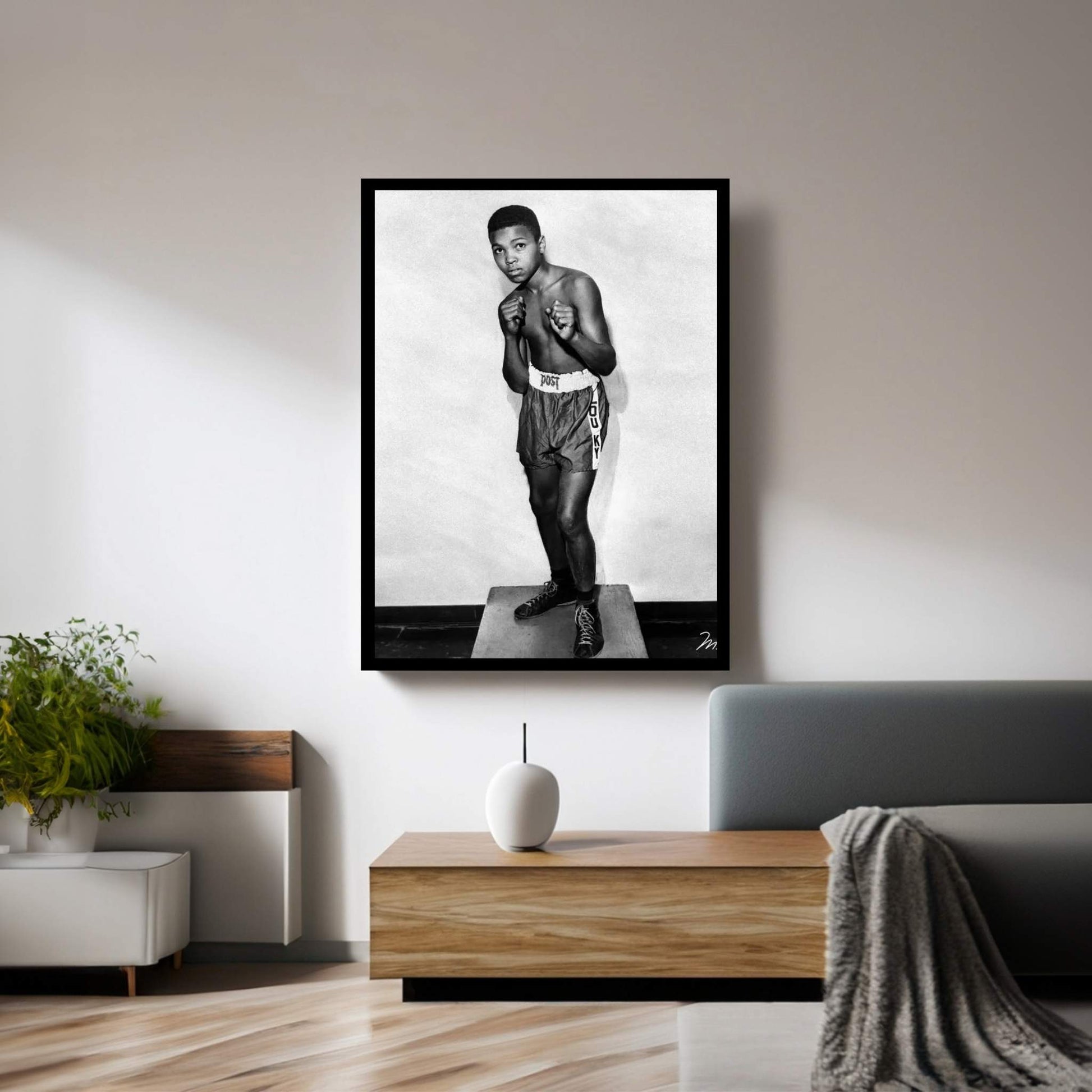 12 Year Old Cassius Clay (Muhammad Ali) Canvas Wall Art - Y Canvas