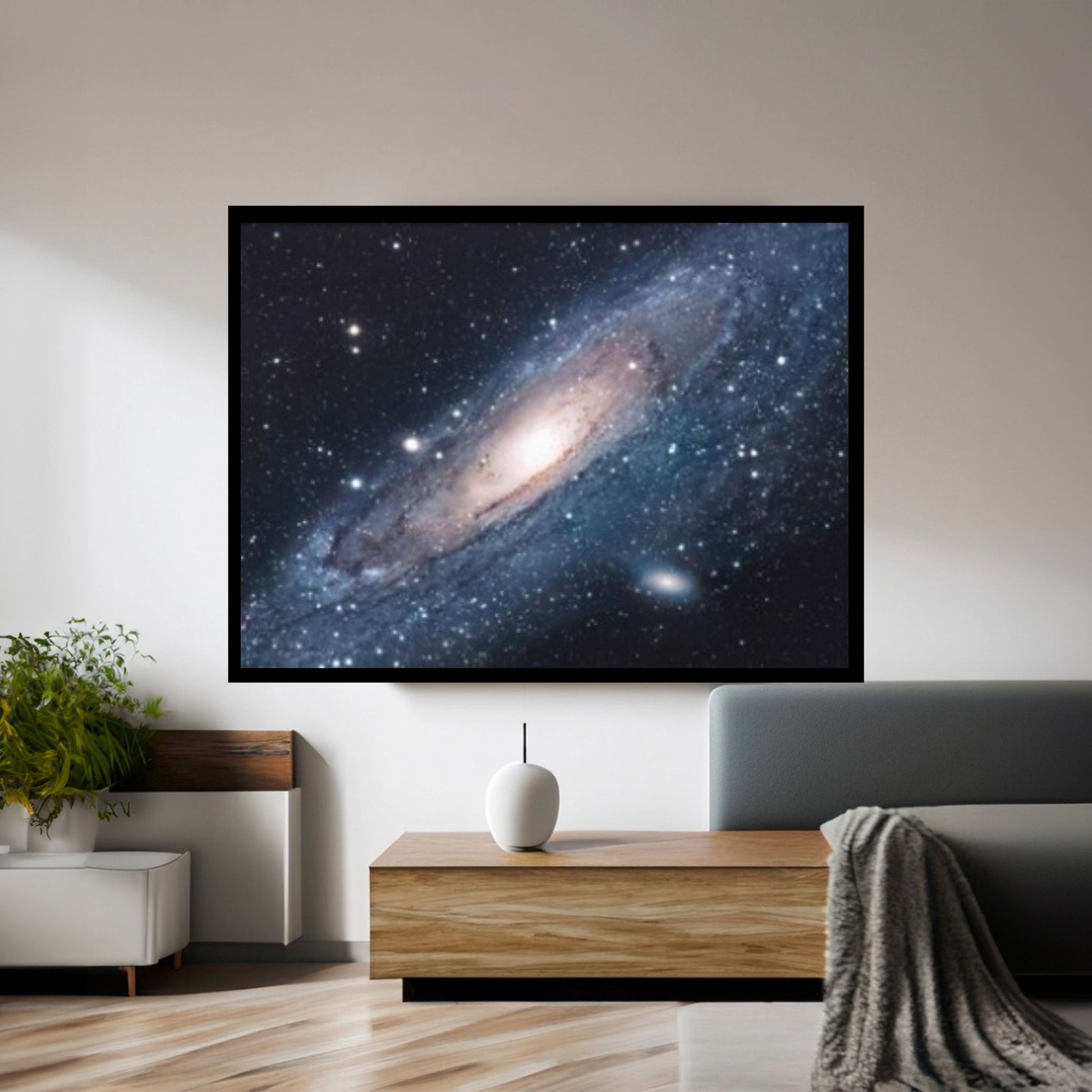 Andromeda Space Galaxy Canvas Wall Art - Y Canvas