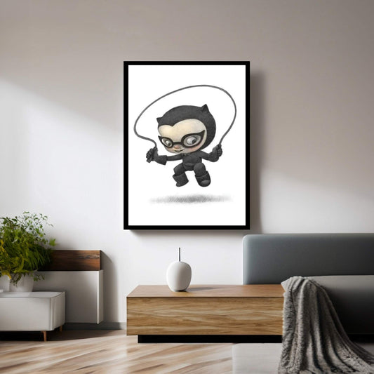 Baby Batgirl Canvas Wall Art - Y Canvas