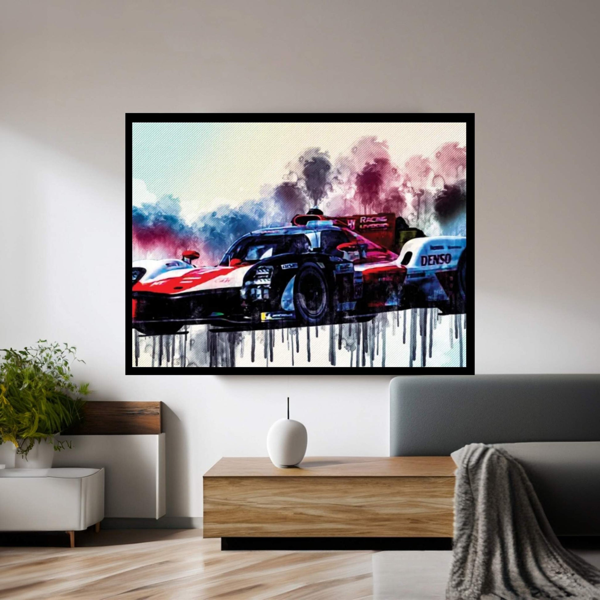 Fia Wec 2021 Toyota Gr010 Hybrid Le Mans Hypercar Racing Car Canvas Wall Art - Y Canvas