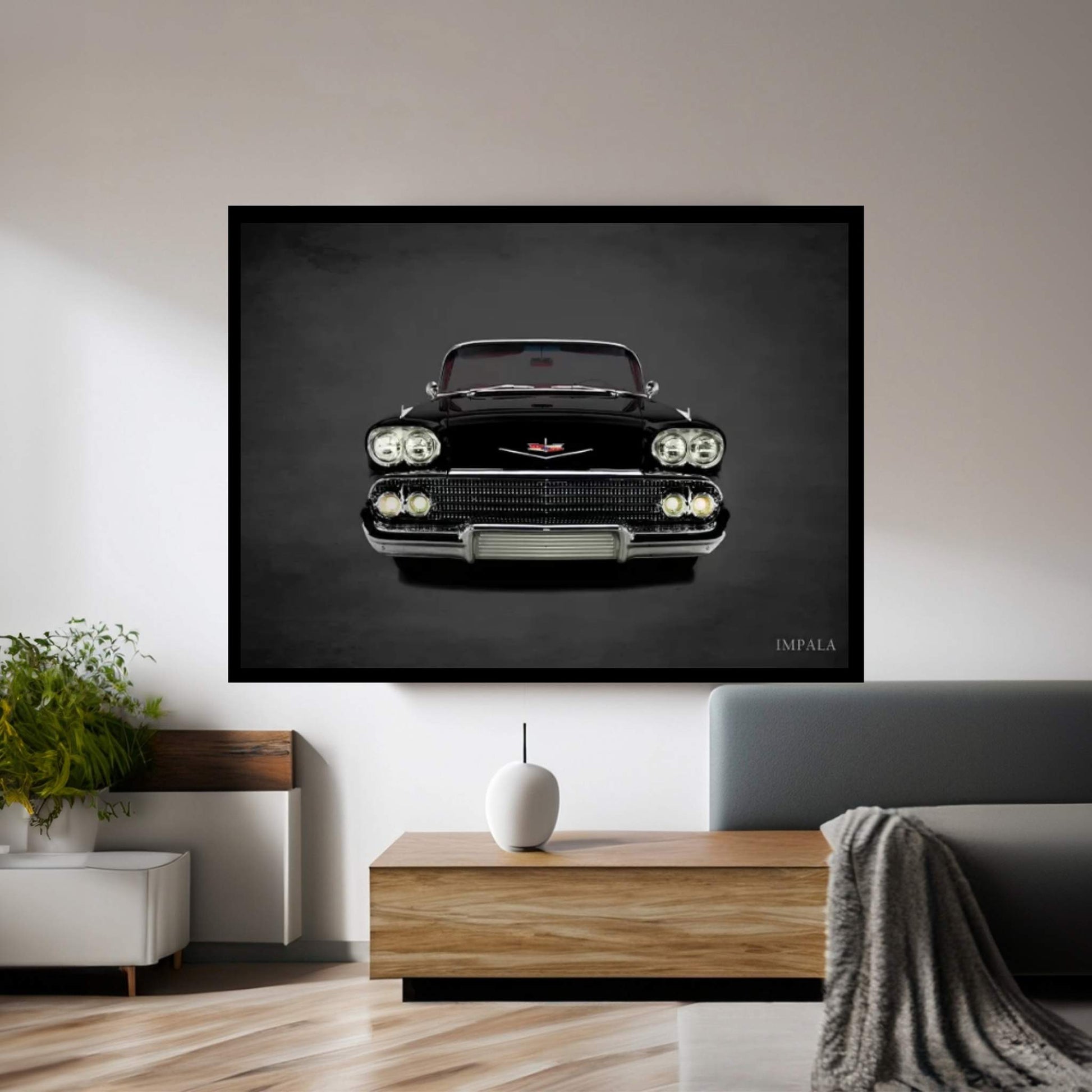 1958 Chevrolet Impala Canvas Wall Art - Y Canvas