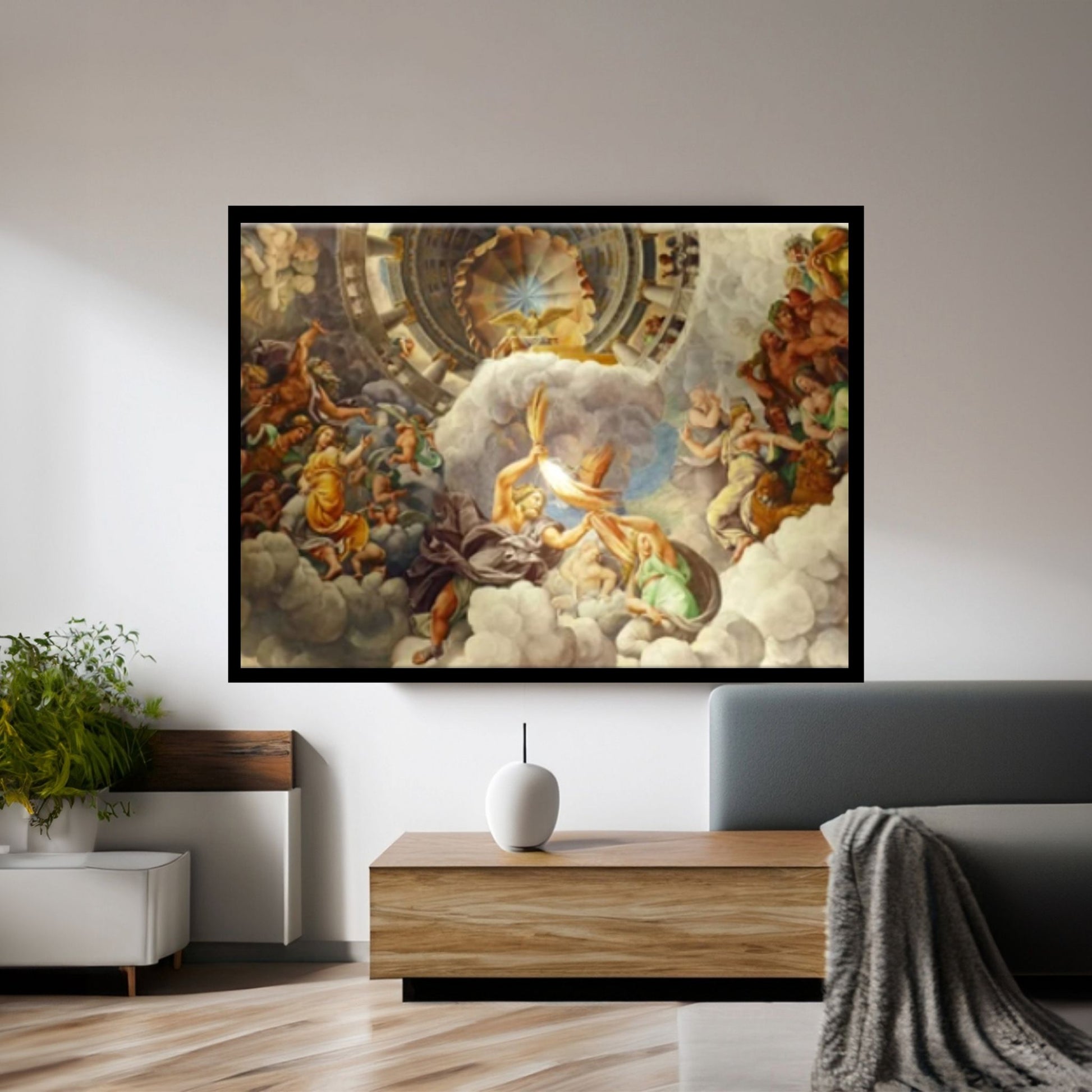 Large Zeus & Hera, Greek Mythology Print on Wall Art Canvas - Y Canvas