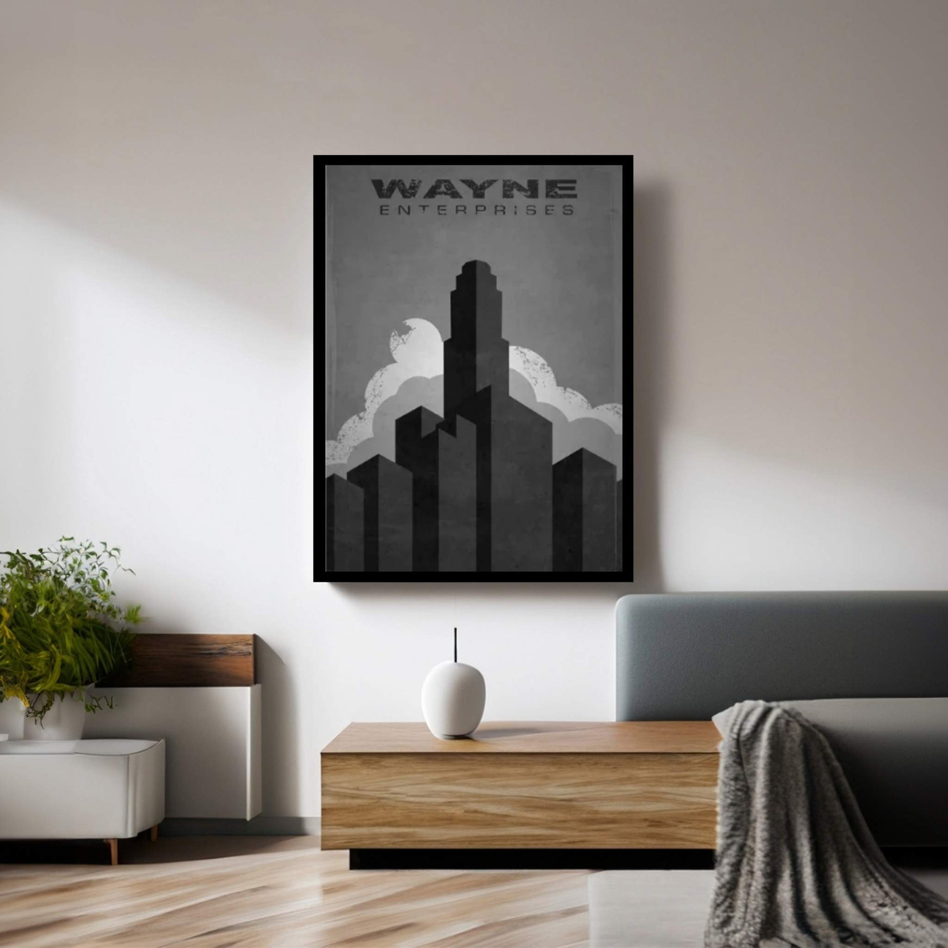 Wayne Enterprises (Batman) Canvas Wall Art - Y Canvas