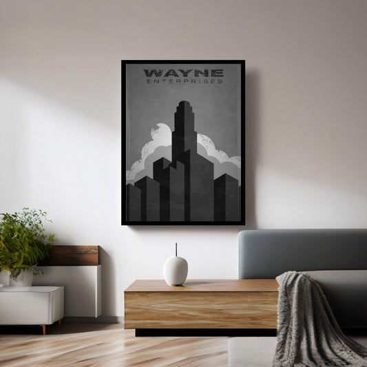 Wayne Enterprises (Batman) Canvas Wall Art - Y Canvas