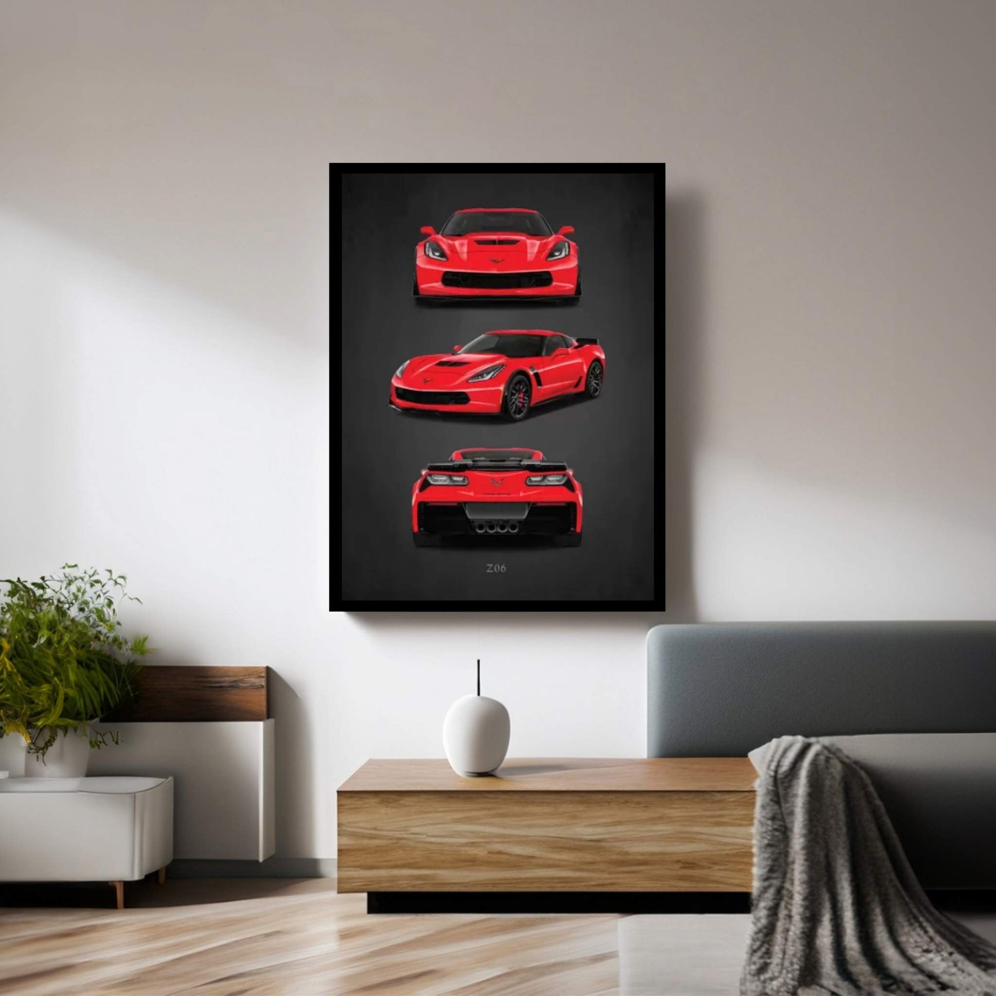 Chevrolet Corvette Z06 Canvas Wall Art - Y Canvas