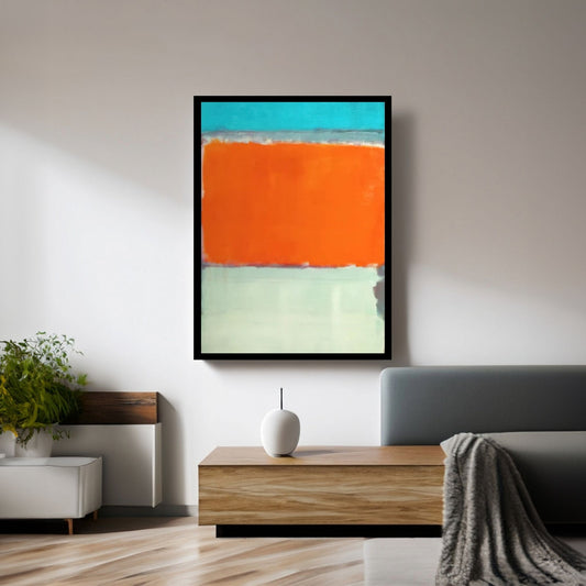 Orange & Blue Painting Mark Rothko No.10 1950 Reproduction Abstract Canvas Wall Art, Rothko Reproduction - Y Canvas