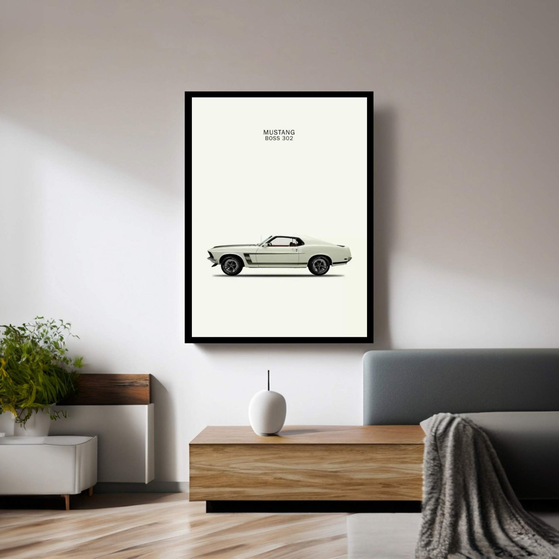 1969 Ford Mustang Boss 302 Canvas Wall Art - Y Canvas