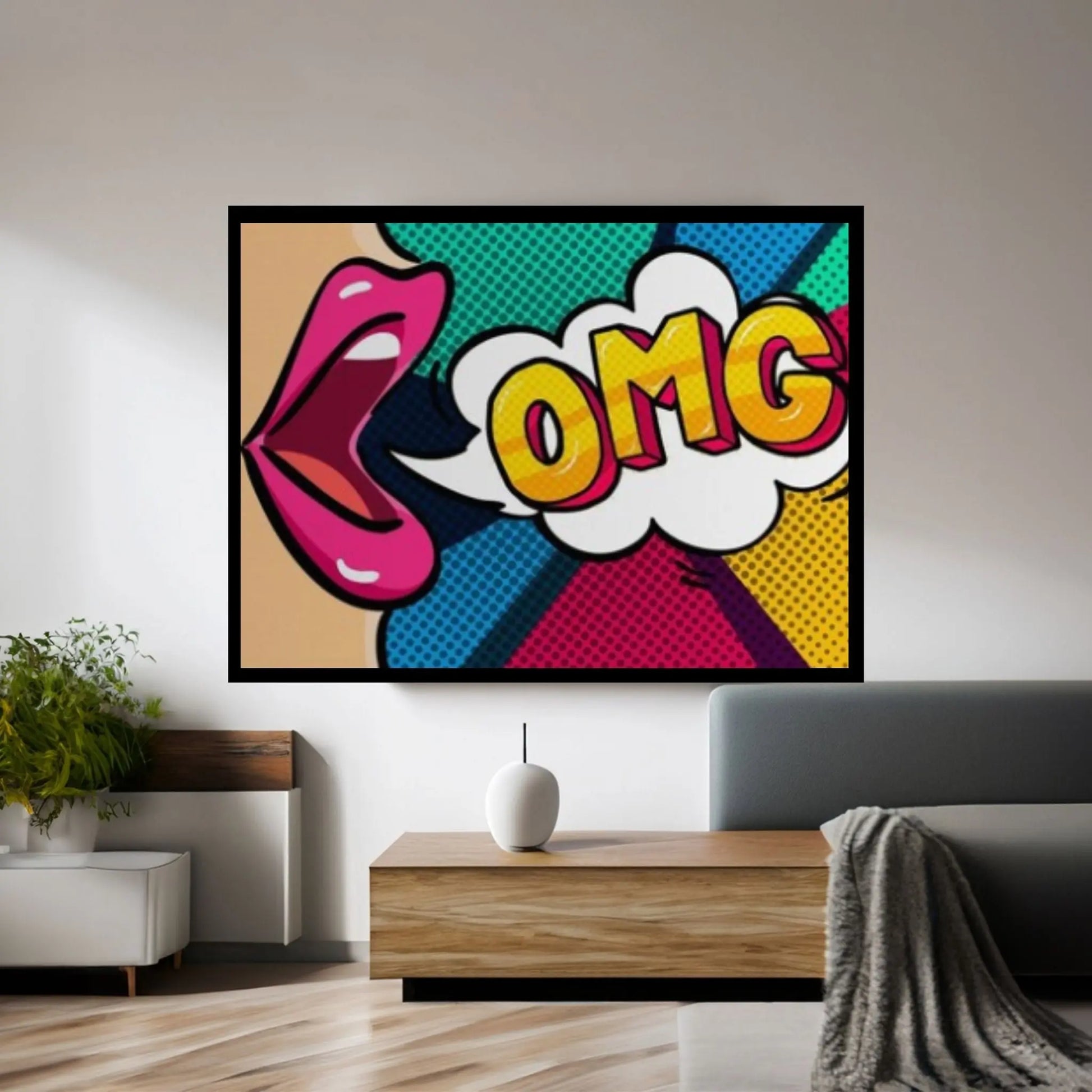 Pop Art Woman Wall Art, Comic Pop Art, Retro Comic - Y Canvas