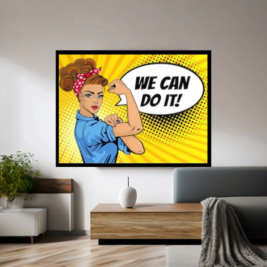 Pop Art Woman Wall Art, Comic Pop Art, Retro Comic - Y Canvas