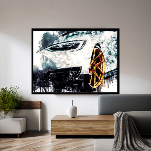 2017 Novitec Tesla Model S Vehicle CCXLIV Canvas Wall Art - Y Canvas