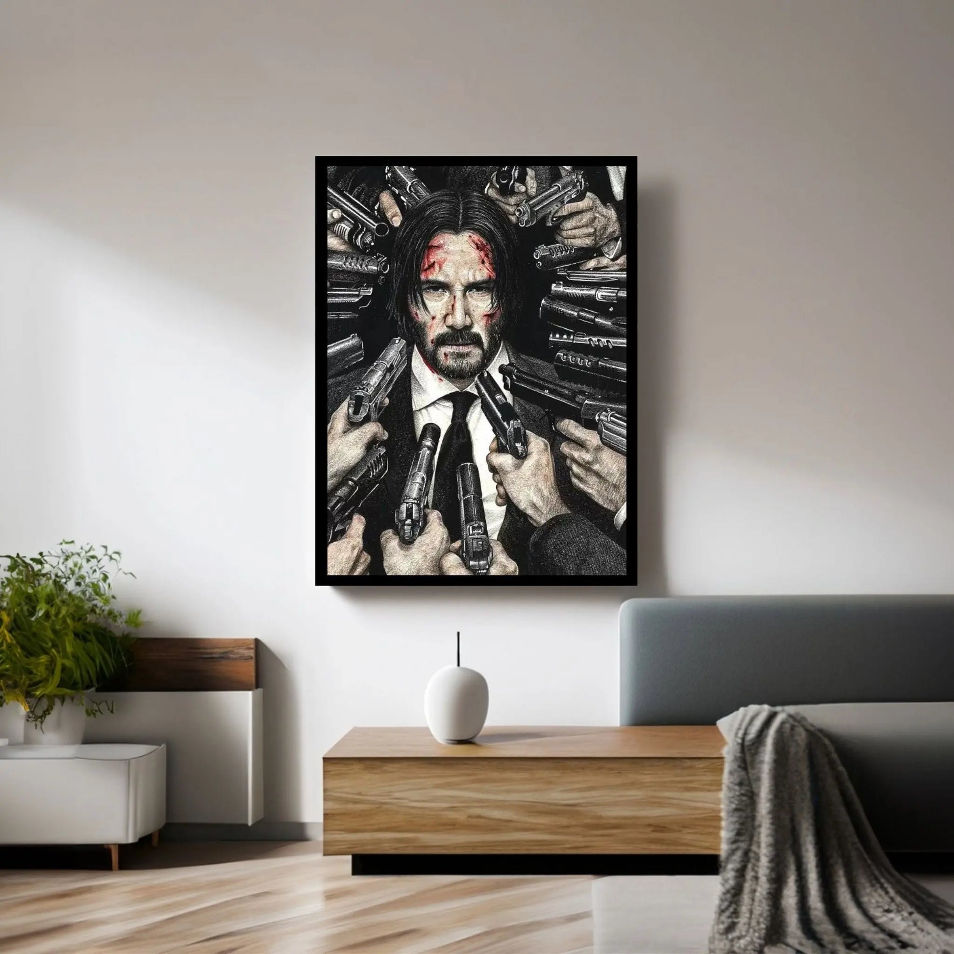 John Wick Canvas Wall Art - Y Canvas