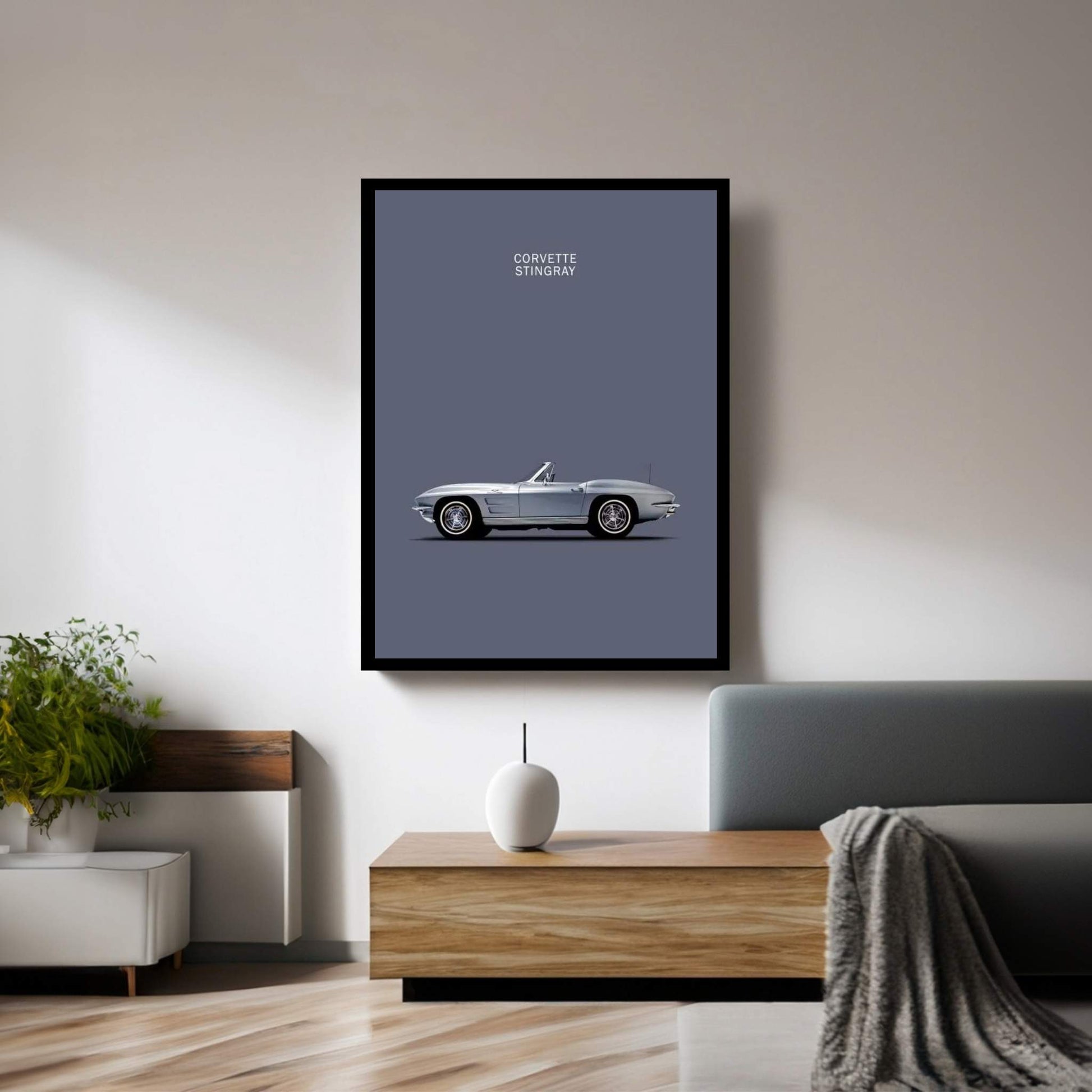 1965 Chevrolet Corvette Stingray Canvas Wall Art - Y Canvas