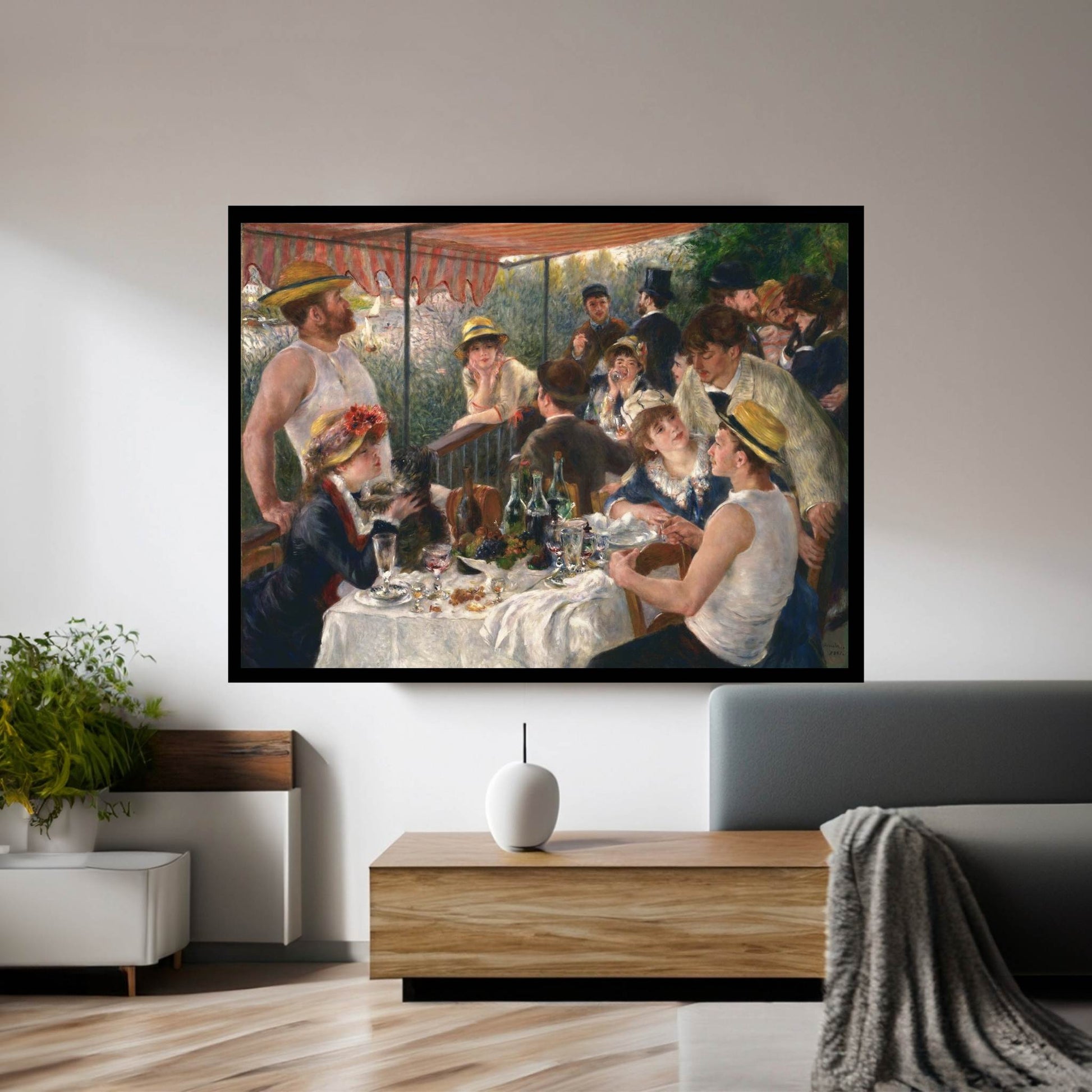 Luncheon of the Boating Party Canvas Wall Art - Y Canvas