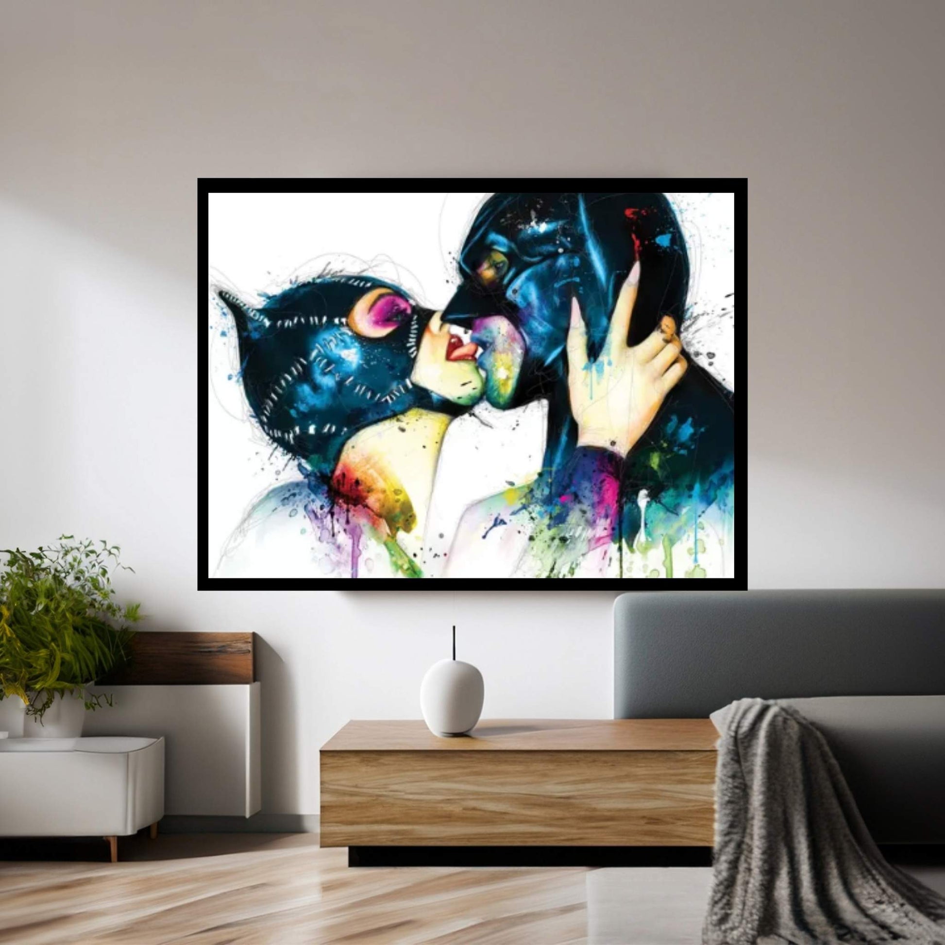 Love In Gotham Canvas Wall Art - Y Canvas