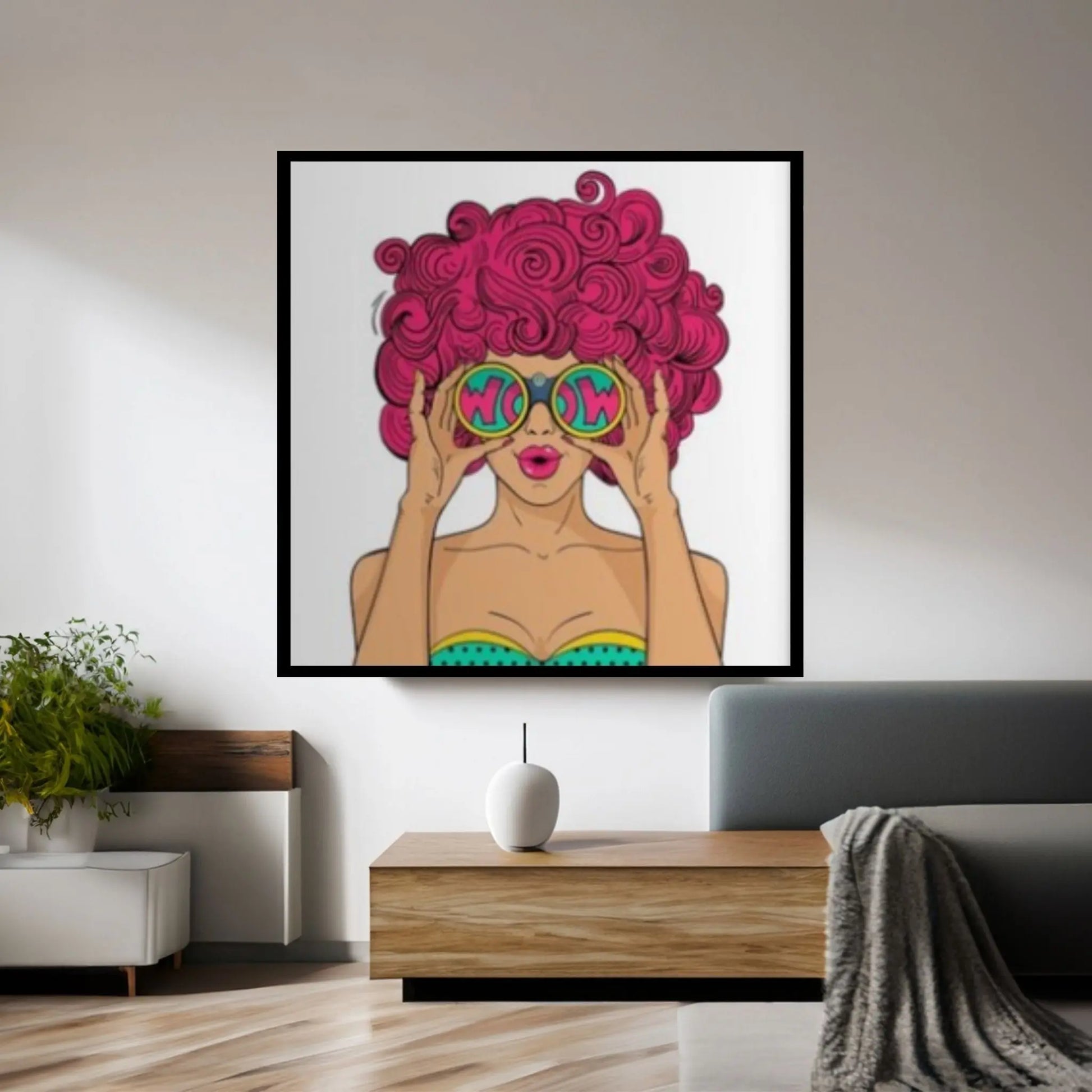 Pop Art Woman Wall Art, Comic Pop Art, Retro Comic - Y Canvas