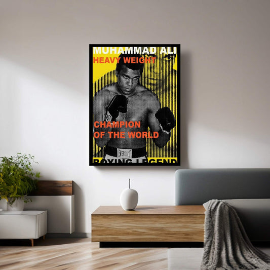 The Boxing Legend Canvas Wall Art - Y Canvas