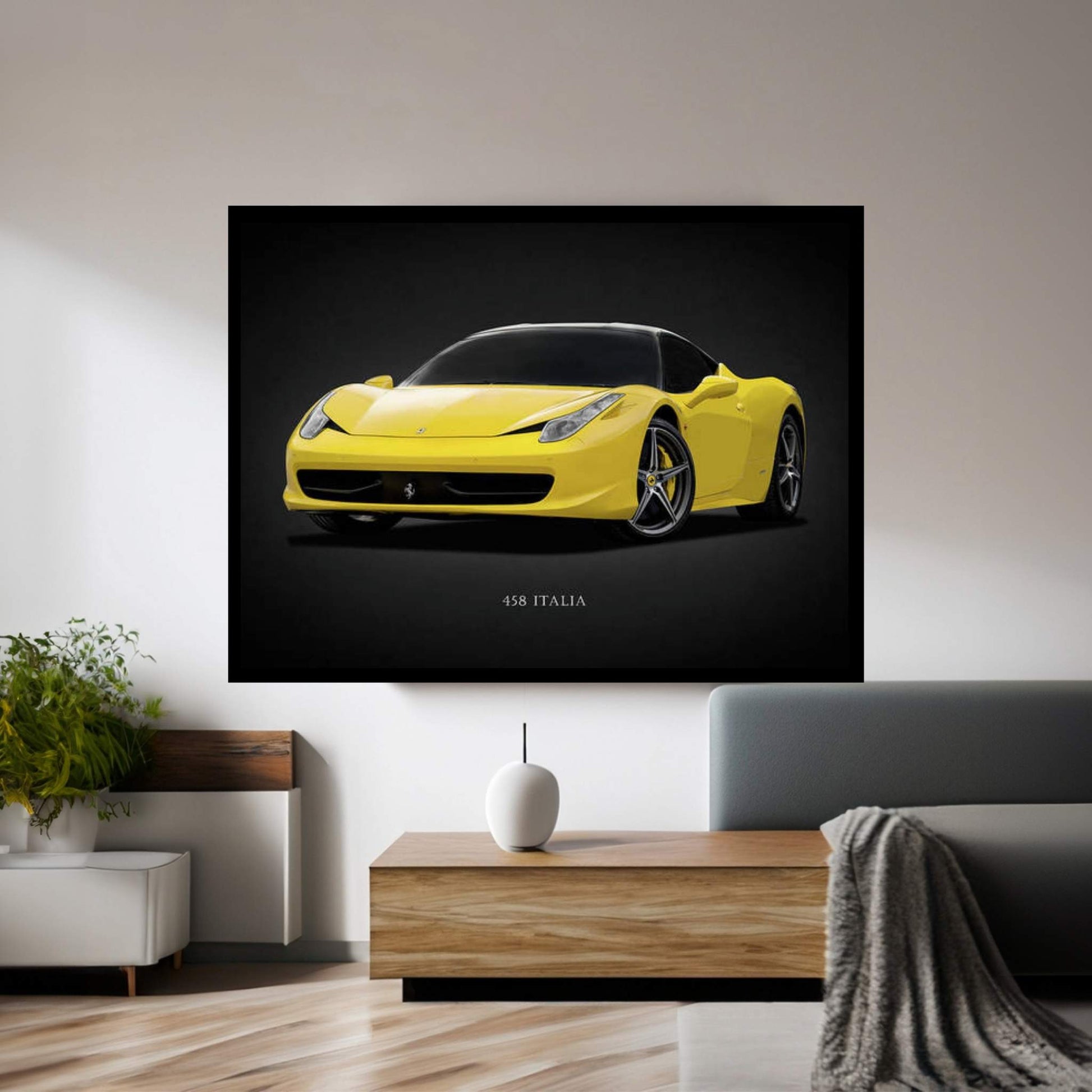 Ferrari 458 Italia Canvas Wall Art - Y Canvas