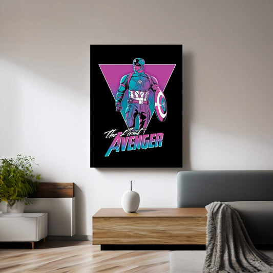 Retro Captain Canvas Wall Art - Y Canvas