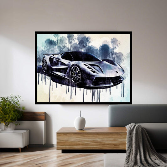 Lotus Evija 2020 Exterior Front View Electric Hypercar Canvas Wall Art - Y Canvas