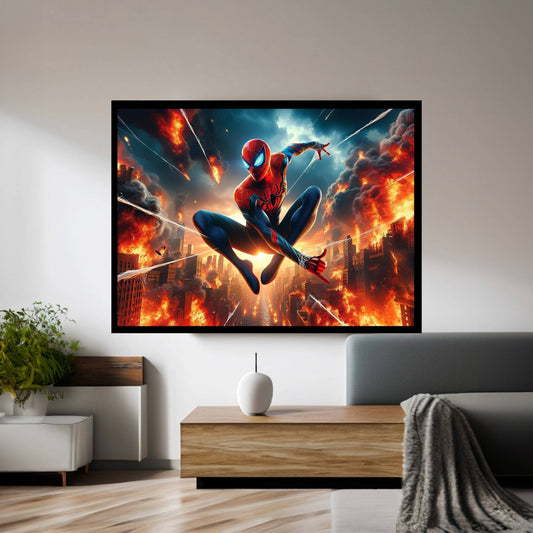 Spiderman Canvas Wall Art - Y Canvas