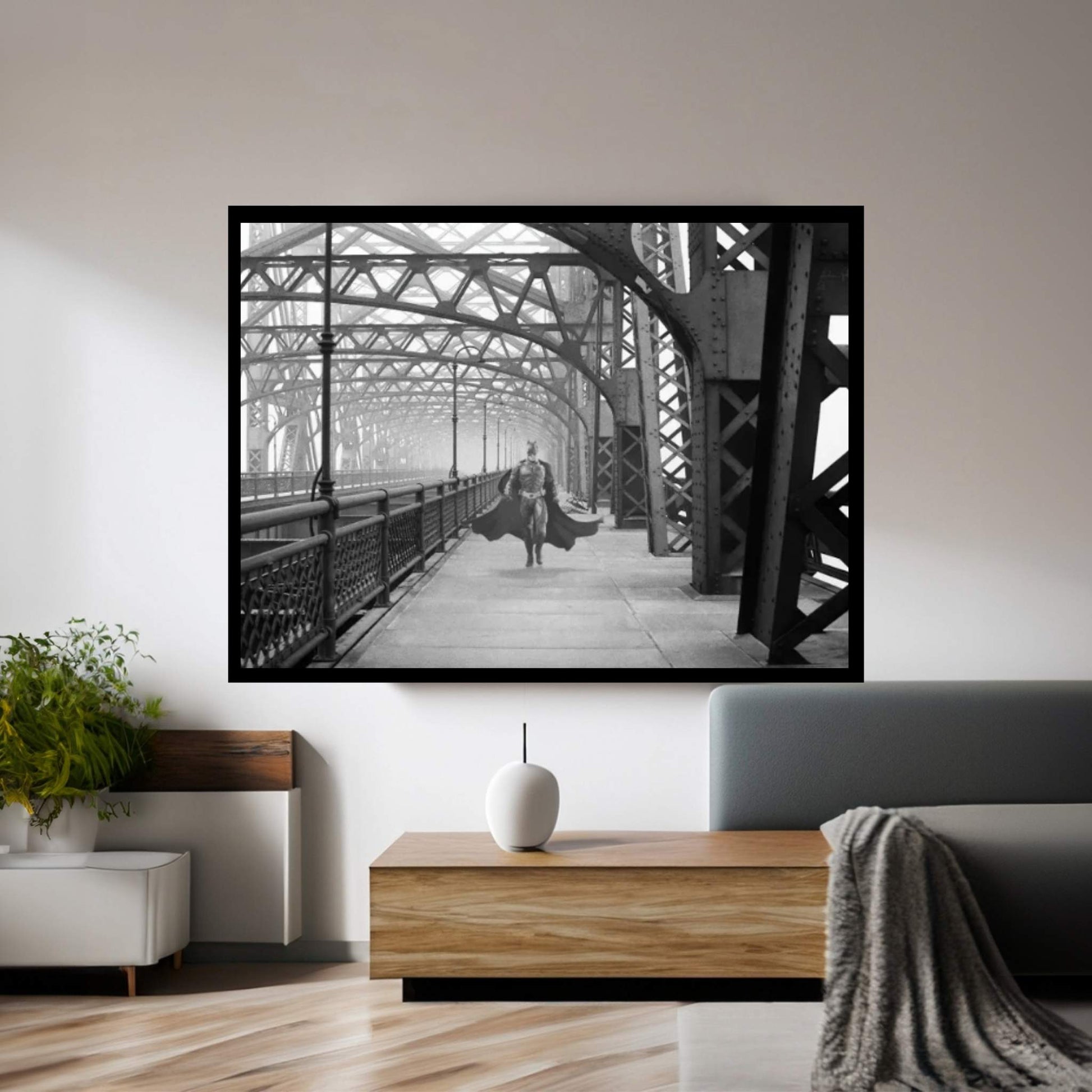 Gotham City Bridge Canvas Wall Art - Y Canvas