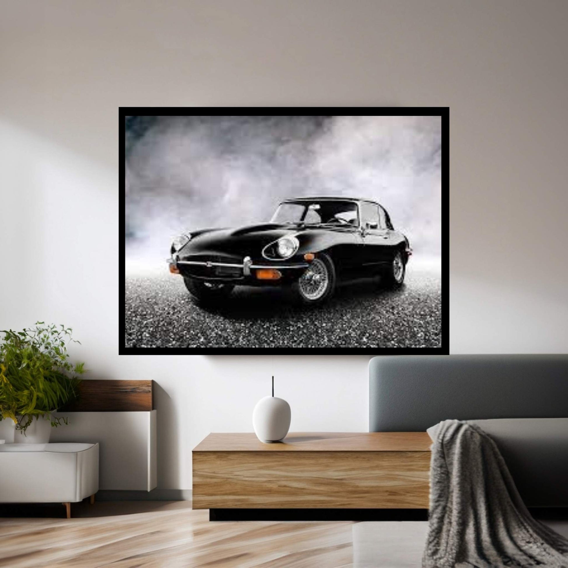 Jaguar E-Type 1968 Canvas Wall Art - Y Canvas