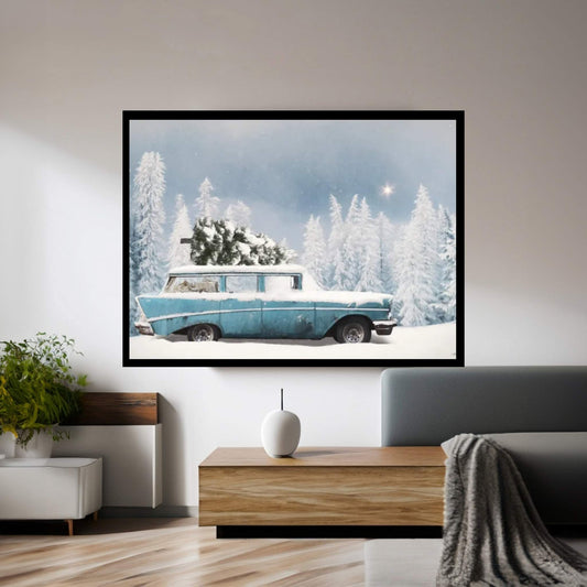 Christmas Blues Canvas Wall Art - Y Canvas