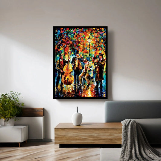 Glowing Music Canvas Wall Art - Y Canvas