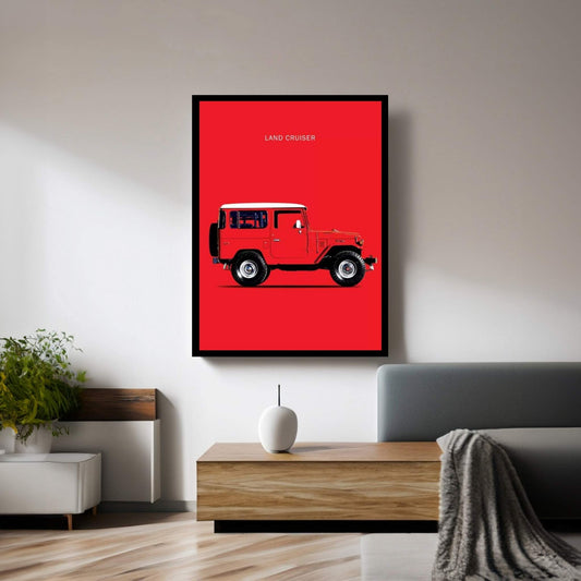 1977 Toyota Land Cruiser FJ40 Canvas Wall Art - Y Canvas