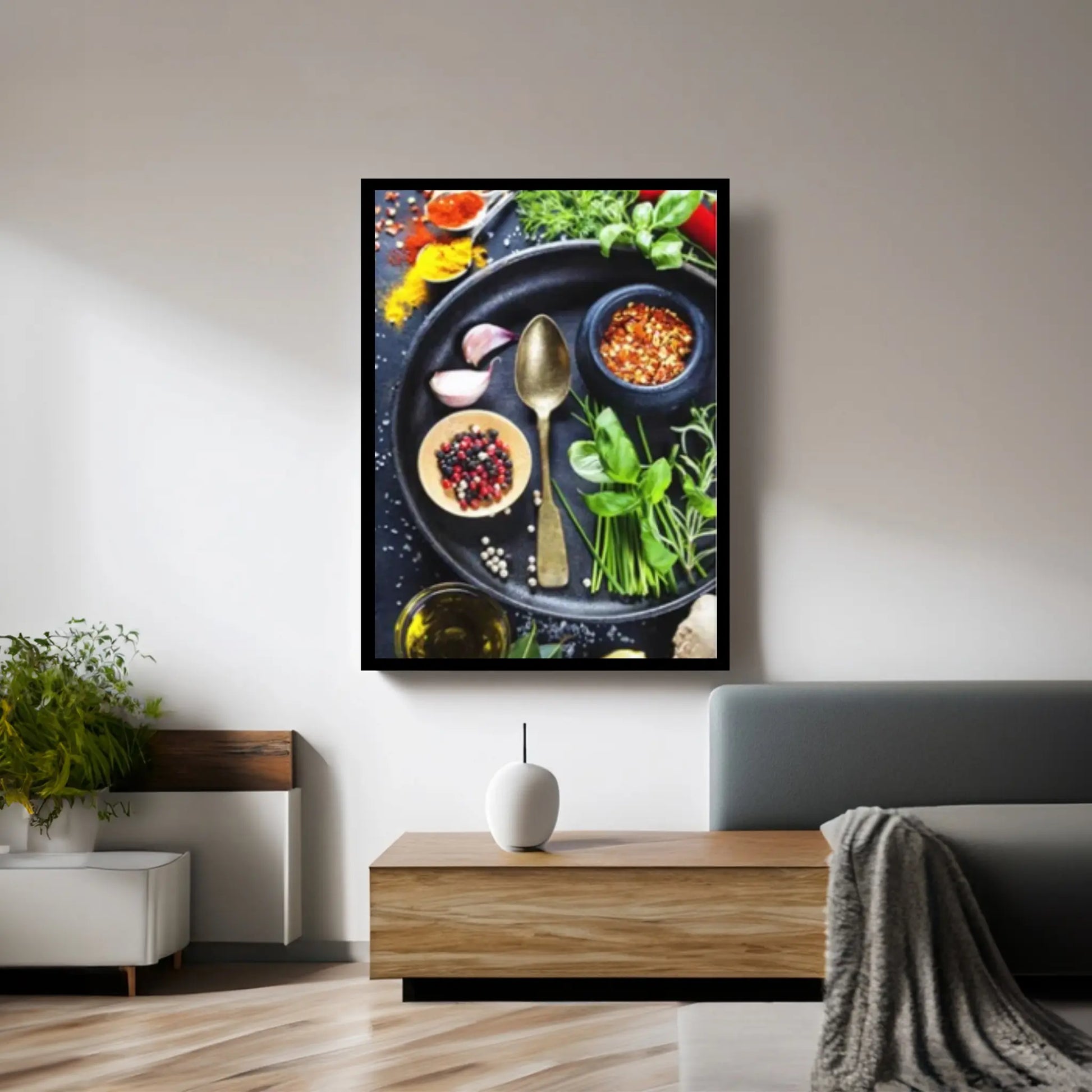 Vegetable Grains Spices Kitchen Canvas Wall Art Paintings Laminas Para Cuadros Scandinavian Poster Wall Art Picture for Interior Decor - Y Canvas