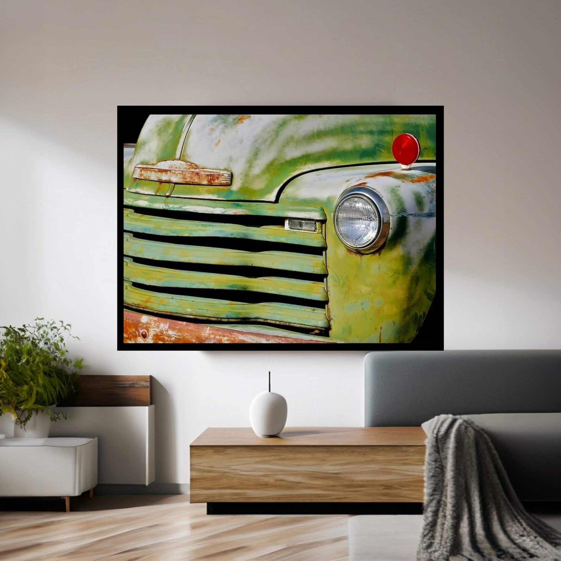 Green Grill Canvas Wall Art - Y Canvas