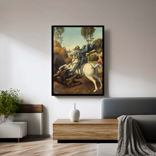 Saint George and the Dragon Canvas Wall Art - Y Canvas