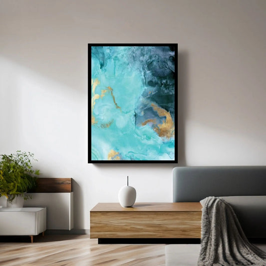 Gold Under The Sea II Canvas Wall Art - Y Canvas