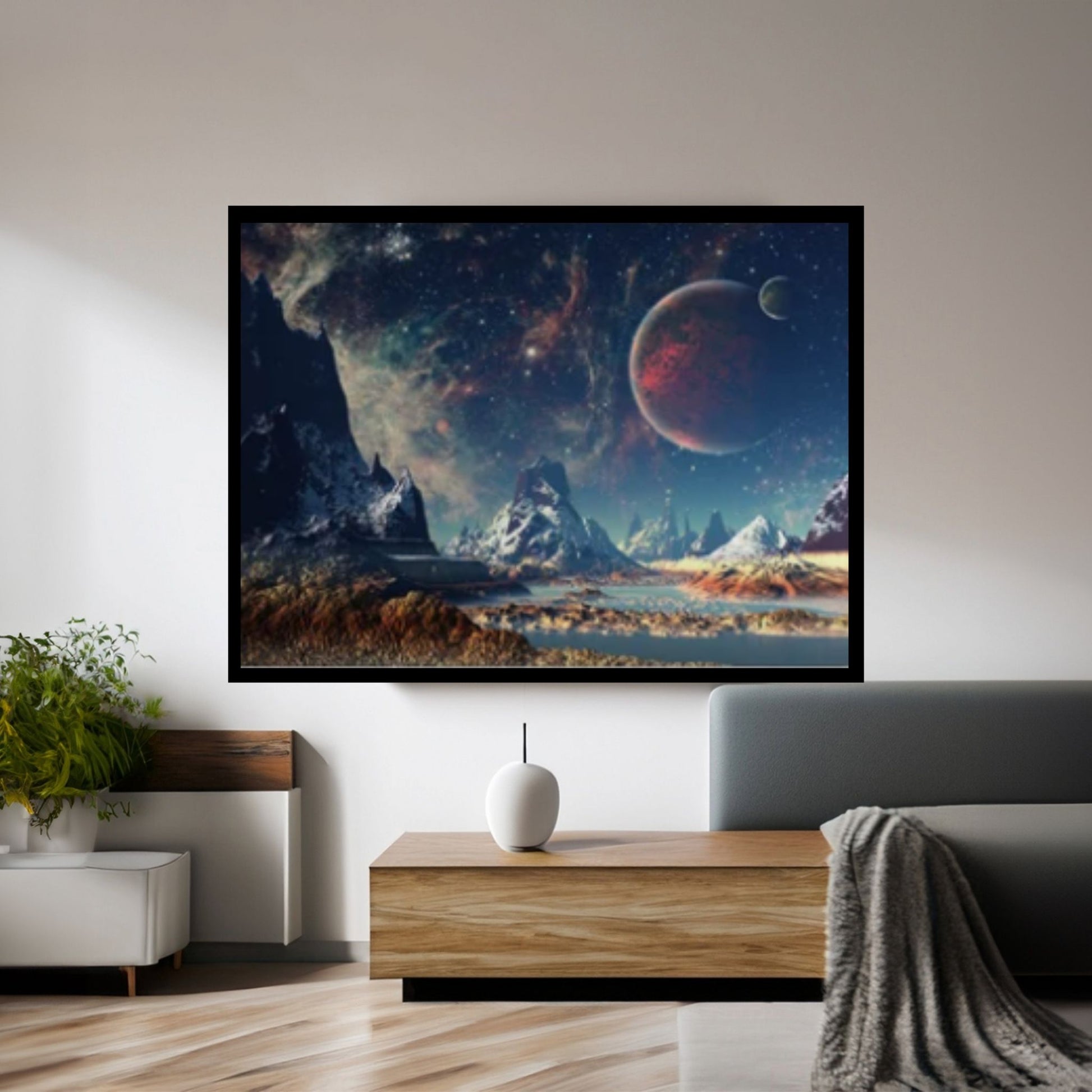 Fantasy Space Canvas Wall Art Design Wall Decor - Y Canvas