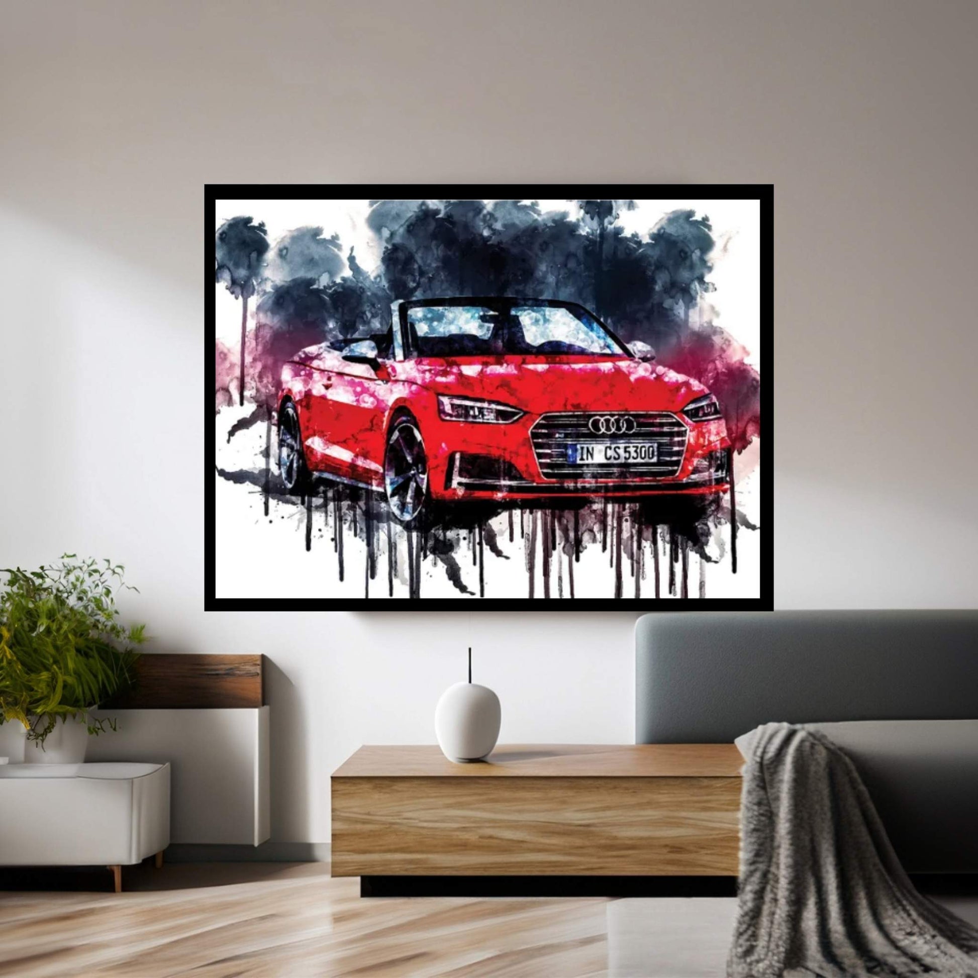 2017 Audi S5 Cabriolet Vehicle XIX Canvas Wall Art - Y Canvas