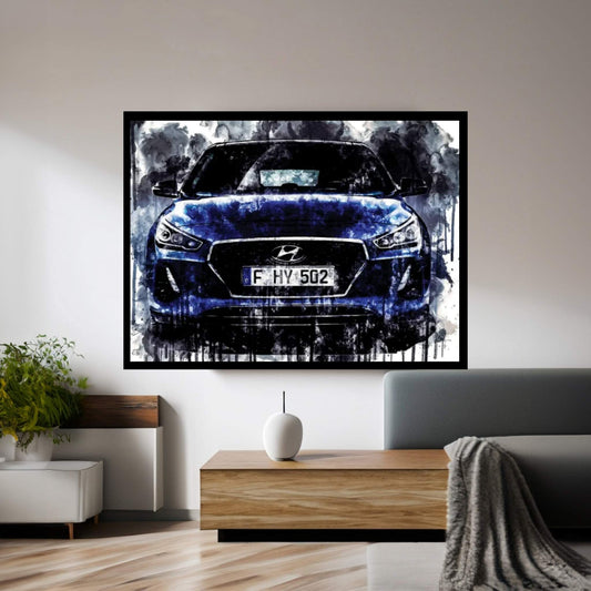 2017 Hyundai New Generation i30 Vehicle XCIX Canvas Wall Art - Y Canvas