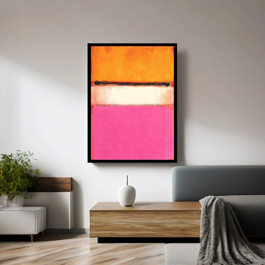 Mark Rothko Print Exhibition Canvas Wall Art,Red Exhibition Mark Rothko Art - Y Canvas