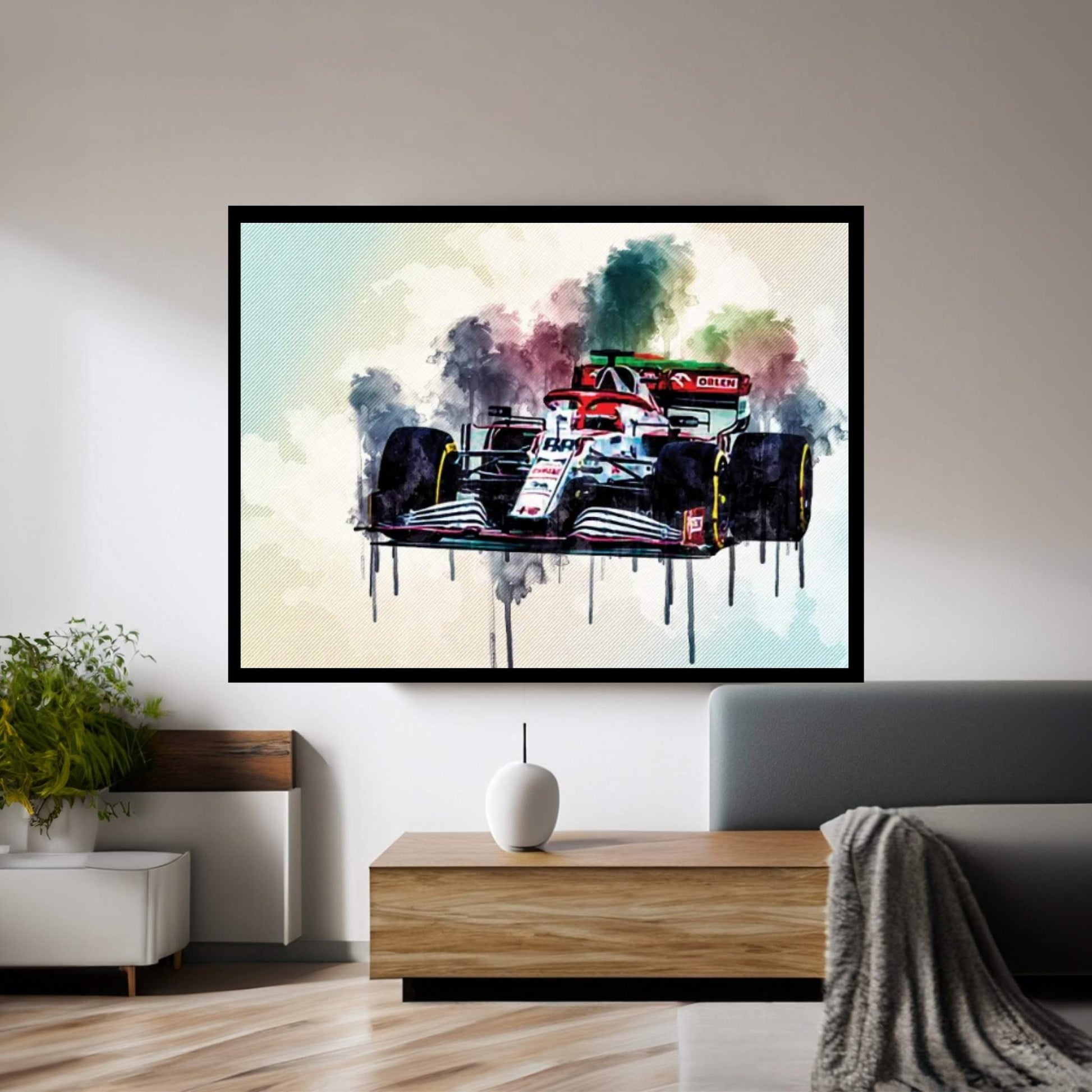 Rimac C Two 2020 Electric Hypercar Sports Front View Supercar Canvas Wall Art - Y Canvas