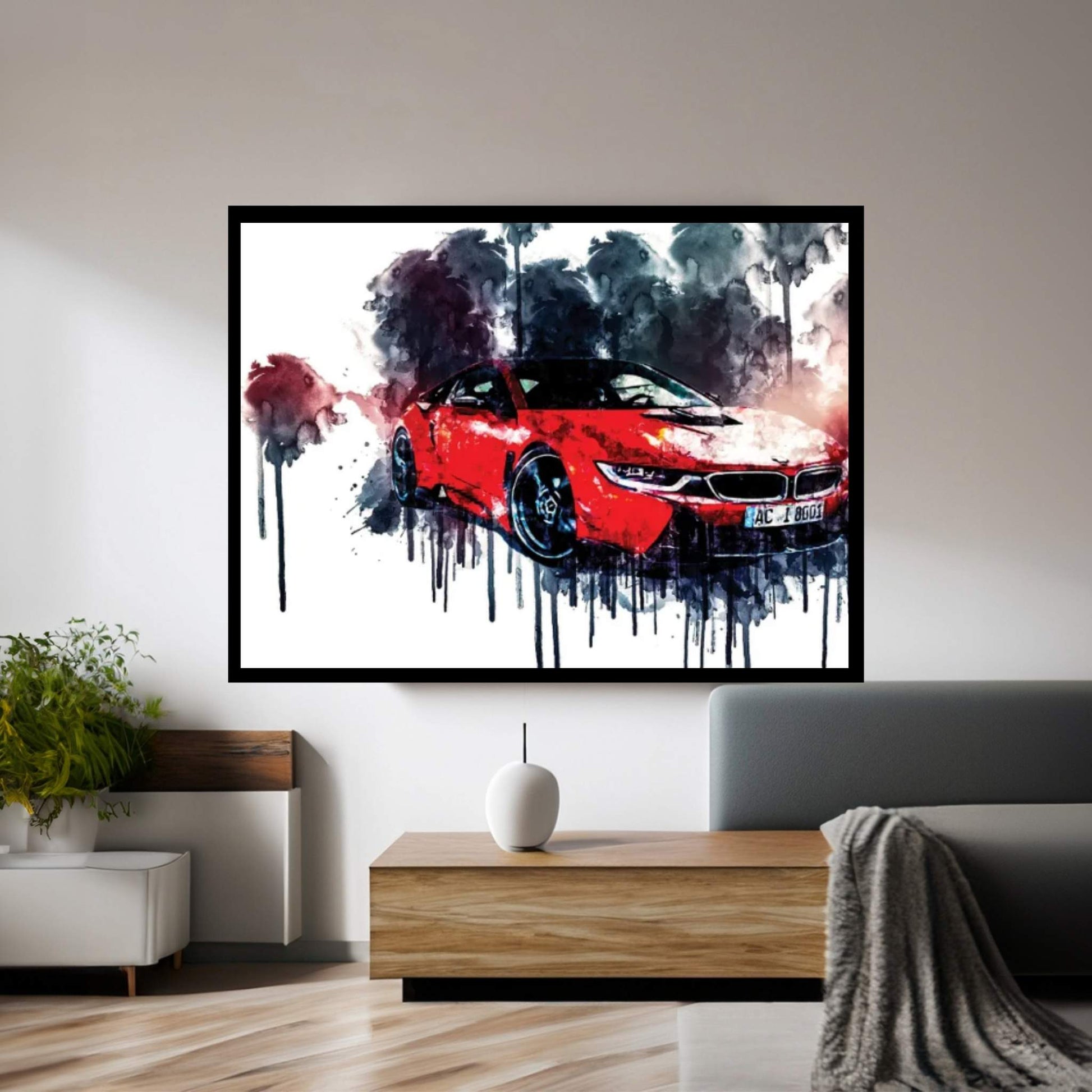 2017 AC Schnitzer ACS8 BMW i8 Canvas Wall Art - Y Canvas