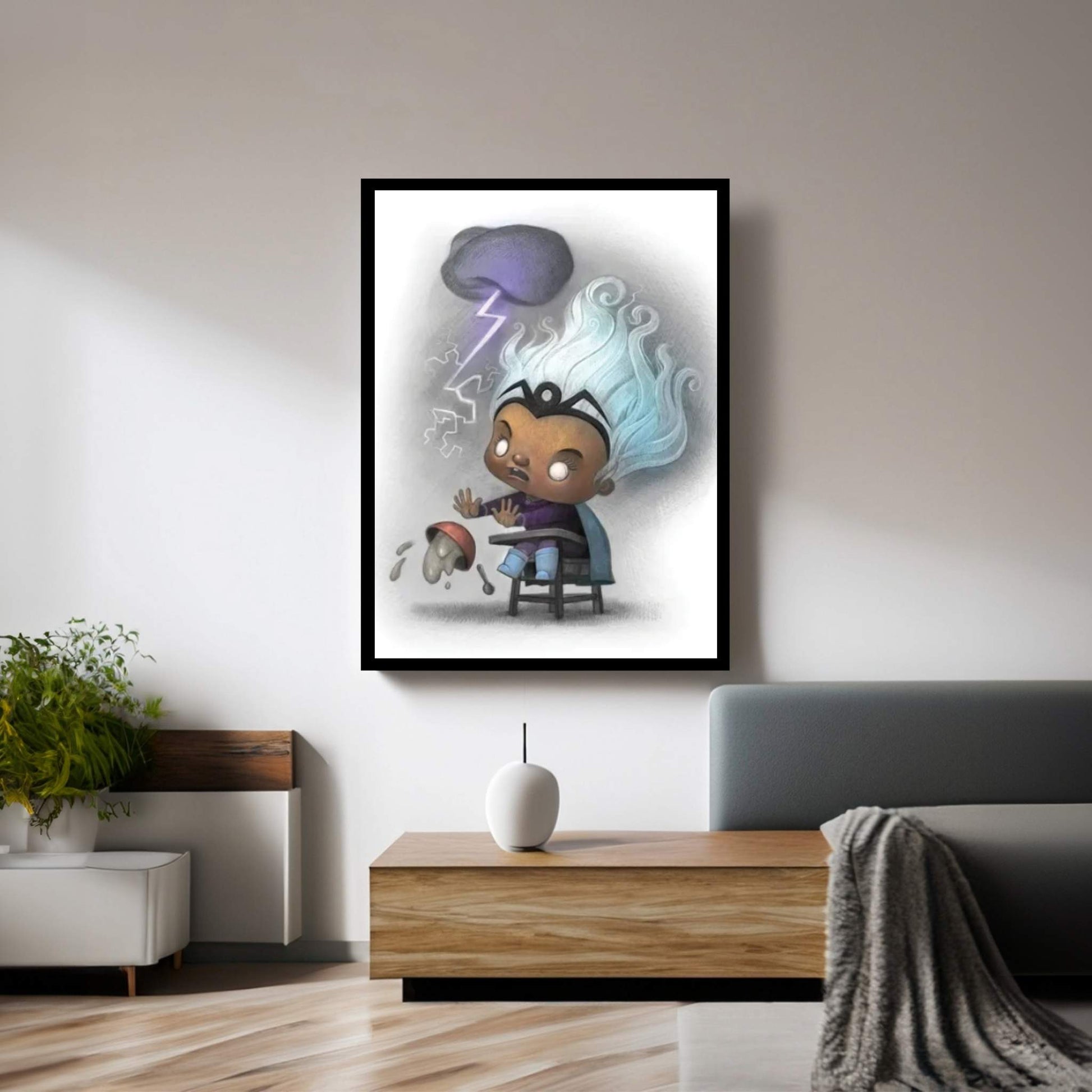 Baby Storm Canvas Wall Art - Y Canvas