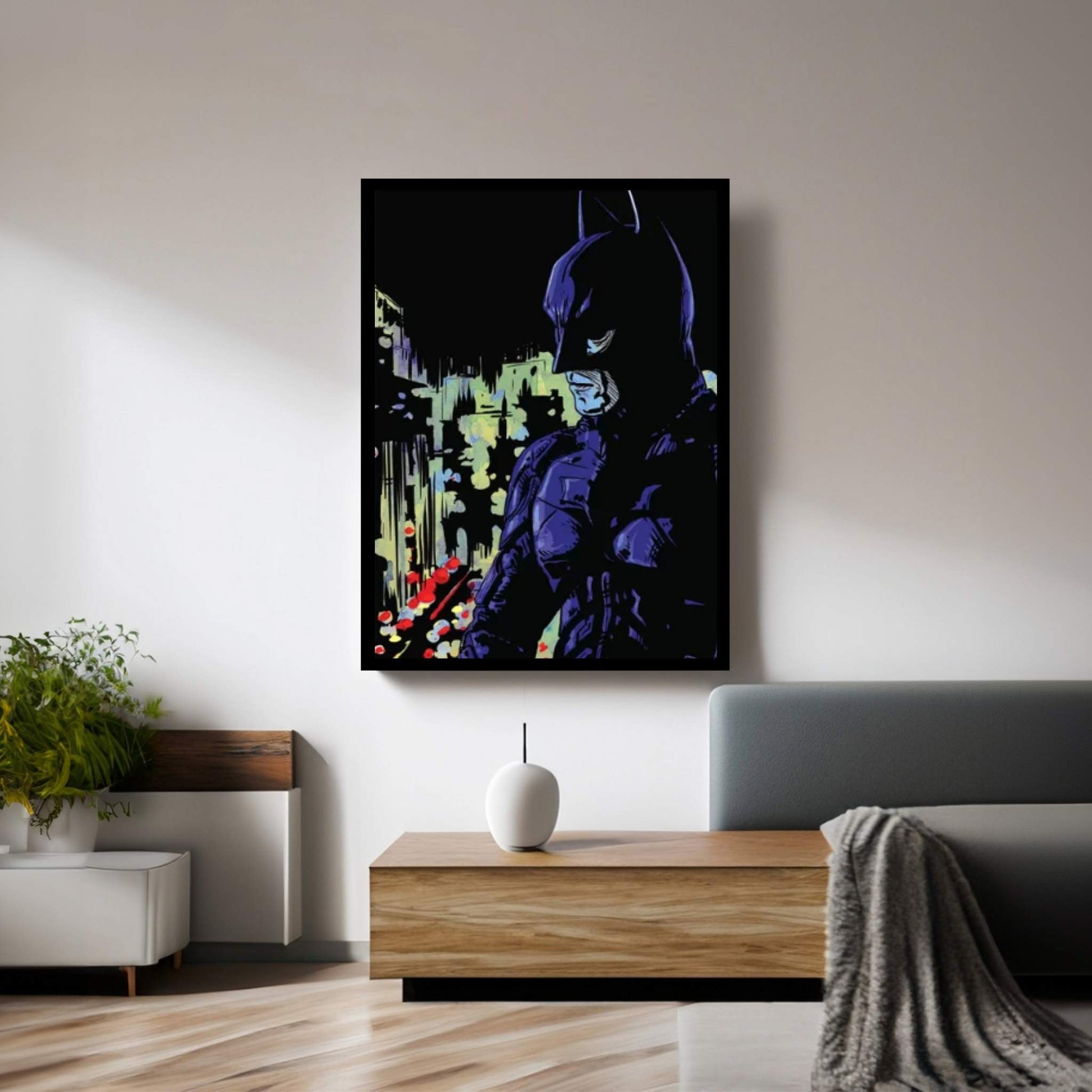 Dark Knight Canvas Wall Art - Y Canvas