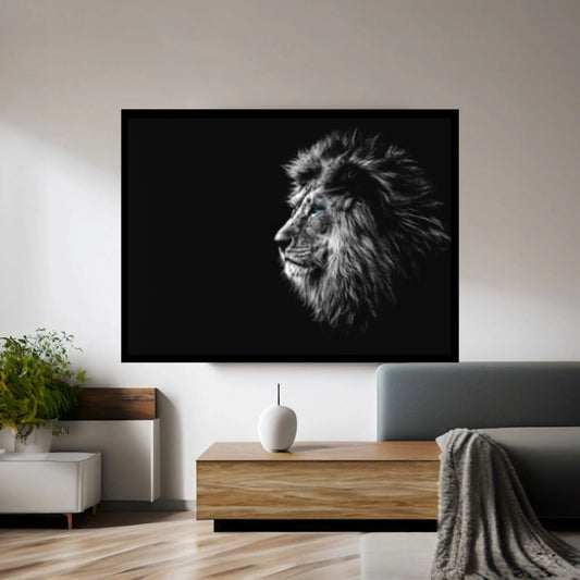 Lion Wall Art, Lion Canvas Art, Animal Wall Art, Canvas Wall Art,Animal wall art decor Large lion art - Y Canvas